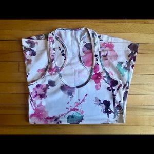 floral lululemon cool racerback.